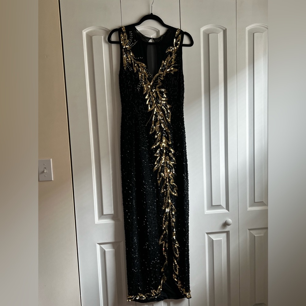 1920’s Black and Gold Beaded Dress